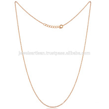 La mayoría de moda Tamaño estándar 18 pulgadas de oro de la cadena de latón Vermeil